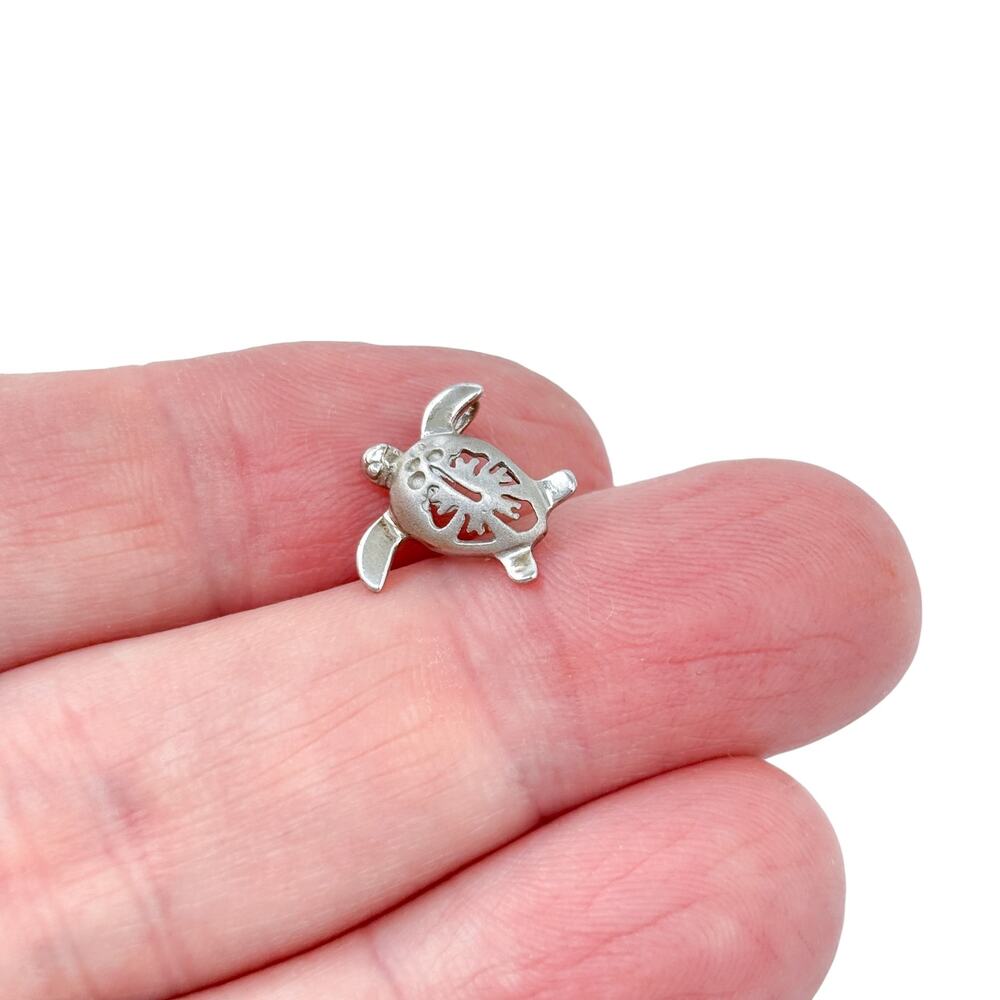 Vintage Sterling Silver 925 Sea Turtle Charm